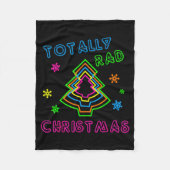 Totally Rad Christmas - 80s Retro Christmas  Fleece Deken (Voorkant)