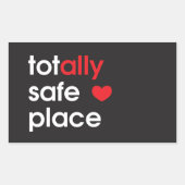 "Totally Safe Place" Ally Sticker (Voorkant)