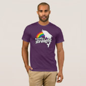 TOTALLY STRAIGHT DOLPHIN - WIT - (2).png T-shirt (Voorkant volledig)