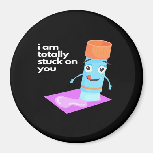 Totally Stuck On You Bold Romantic Style  Magneet (Voorkant)