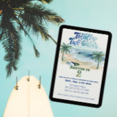 Totally Two-buillar, Surf 2nd Birthday Kaart