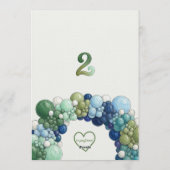 Totally Two-buillar, Surf 2nd Birthday Kaart (Achterkant)