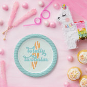 Totally Twobular Surf Beach 2e verjaardag Papieren Bordje (Feest)