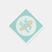 Totally Twobular Surf Beach 2e verjaardag Servet (Hoek)