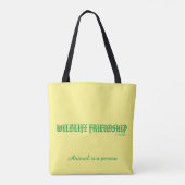 totbag geel wildlife friendship tote bag (Achterkant)
