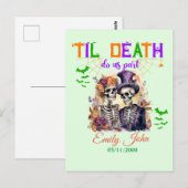 Totdat de dood ons deelneemt aan de eeuwige liefde briefkaart (Voorkant / Achterkant)