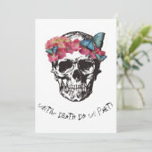 Totdat de dood ons doet delen Sull Hibiscus Butter Kaart (Staand voorkant)