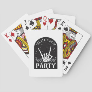 Totdat de Dood Ons Feest Bachelorette Halloween Ba Pokerkaarten