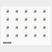 Totdat de Dood Ons Kunst Scheidt Funny Creatief On Vierkante Sticker (Vel)
