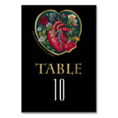 Totdat de dood ons scheidt Gothic hart gouden Hall Kaart (Voorkant)