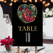 Totdat de dood ons scheidt Gothic hart gouden Hall Kaart