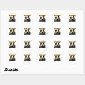 Totdat de Dood Ons Scheidt Klassiek Ronde Sticker (Vel)