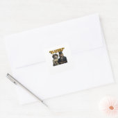 Totdat de Dood Ons Scheidt Klassiek Vierkante Sticker (Envelop)