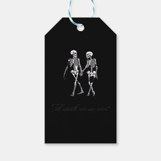 Totdat de Dood Ons Scheidt Van de Graf Klassiek On Cadeaulabel (Voorkant)