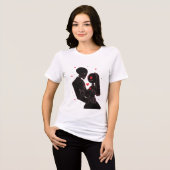 Totdat de Onsterfelijkheid Ons Scheidt Gotische Sk Tri-Blend Shirt (Voorkant volledig)