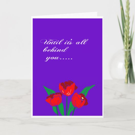 Totdat de problemen achter je liggen kaart (Voorkant)