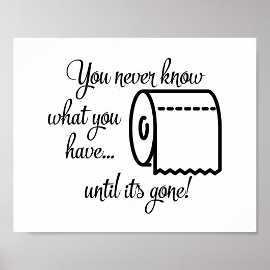 Totdat het een Funny Bathroom Decor is Poster (Voorkant)