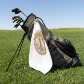 Totdat het stil is op Halloween pompoen skelet Hal Golfhanddoek (Groen)