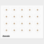 Totdat het stil is op Halloween pompoen skelet Hal Hart Sticker (Vel)