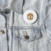 Totdat het stil is op Halloween pompoen skelet Hal Ronde Button 5,7 Cm (In situ)