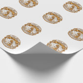Totdat het stil is Pompoen Skelet Hallo Cadeaupapier (Hoek)