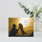 Totdat iemand een dier heeft verlaten feestdagenkaart (Staand voorkant)