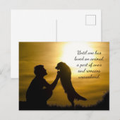 Totdat iemand een dier heeft verlaten feestdagenkaart (Voorkant / Achterkant)