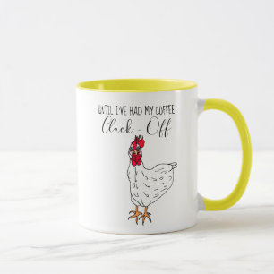 Totdat ik mijn koffie heb gehad, klop af grappige mok