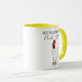 Totdat ik mijn koffie heb gehad, klop af| grappige mok (Voorkant rechts)