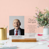 Totdat we elkaar weer herdenkingsdienst ontmoeten acryl bord (Huwelijk)