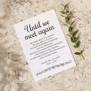 Totdat we elkaar weer ontmoeten... briefkaart