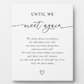 Totdat we elkaar weer ontmoeten bruiloft geheugen  fotoplaat (Voorkant)