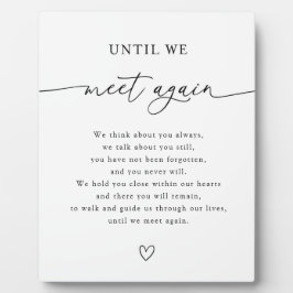 Totdat we elkaar weer ontmoeten bruiloft geheugen fotoplaat