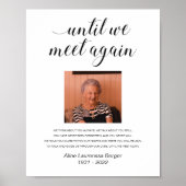 Totdat we elkaar weer ontmoeten Elegant foto-herde Poster (Voorkant)