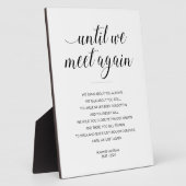 Totdat we elkaar weer ontmoeten Elegisch gedicht v Fotoplaat (Zijkant)