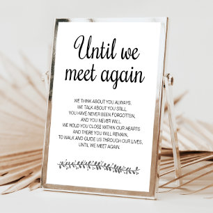 Totdat we elkaar weer ontmoeten Huwelijks Gedicht Poster