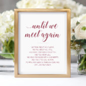 Totdat we elkaar weer ontmoeten met het herdenking poster