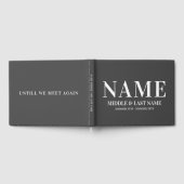 Totdat we elkaar weer ontmoeten Modern Bold Charco Gastenboek (Volledig)