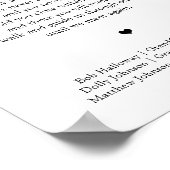 Totdat we elkaar weer ontmoeten Modern Wedding Mem Poster (Hoek)