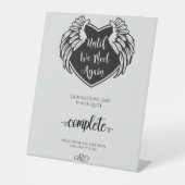 Totdat we elkaar weer ontmoeten reclamebord met voetstuk (Voorkant)