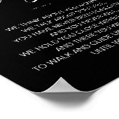 Totdat we elkaar weer ontmoeten Wit Zwart Trouwher Poster (Hoek)