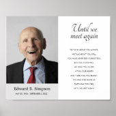 Totdat we opnieuw een begrafenisgedicht met foto o poster (Voorkant)