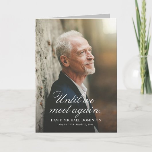 Totdat we opnieuw een volledig foto-Memorial-progr Programma (Voorkant)