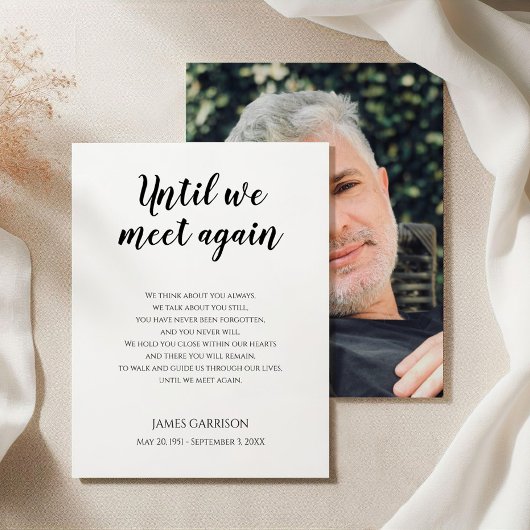 Totdat we weer een herdenkingsgedicht met foto ont