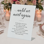 Totdat we weer een huwelijksgedenkteken ontmoeten reclamebord met voetstuk