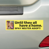 Totdat ze allemaal thuis een bumpersticker hebben (Op auto)