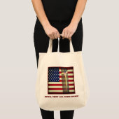 Totdat ze allemaal thuisvlag en geel lintje komen tote bag (Voorkant (product))