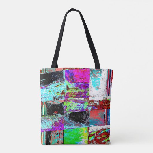 Tote – Abstract Grid Bag (Achterkant)