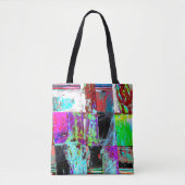 Tote – Abstract Grid Tote Bag (Voorkant)