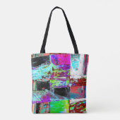 Tote – Abstract Grid Tote Bag (Achterkant)